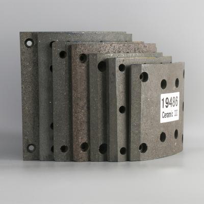 China Truck Brake System WVA 19560 Brake Lining , VL/74/1 Commercial Vehicles Brake Shoe Linings for sale