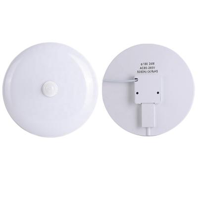 China 9W 13W 18W 24W 36W LED Modern Smart Home Round Ceiling Light 6500K Night Lights Lamp for Cabinet Stair Motion Sensor Human Light for sale