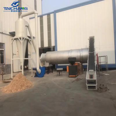 China Chemicals Processing High Capacity Rotary Drum Shaving Dryer For High Humidty Wood Chips / Sawdust for sale