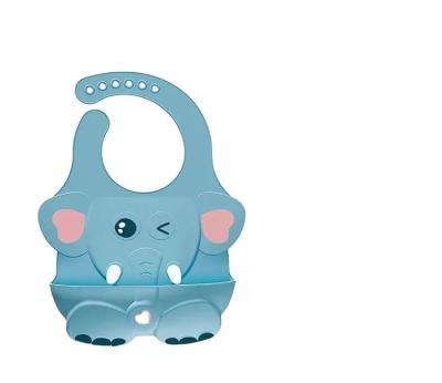 China Wholesale Custom Baby Bibs BPA Free Logo Cute Elephant Bpa Free Waterproof Silicone Baby Bibs for sale