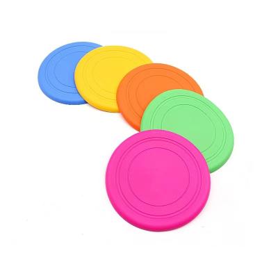 China Viable Wholesale Silicone Pet Beach Toy For Training Dogs Flying Disk Interactive Rubber Toys for sale