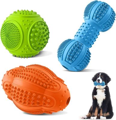 China Viable Amazon Hot Sale Dog Toy Balls Soft Silicone Pets Tooth Cleaner Chewing Toys Balls Non-Toxic Chewing for sale