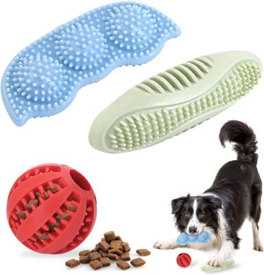 China High Quality Viable 3pcs Silicone Chew Toys For Dogs Educational Silicone Training Toys for sale