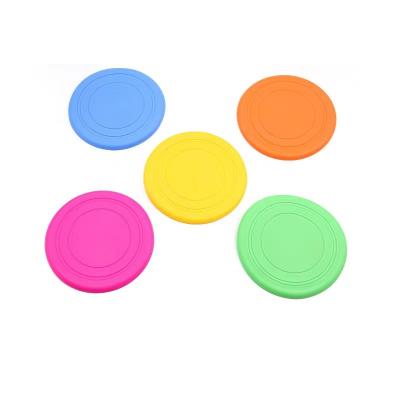 China Hot Selling Viable Outdoor Durable Silicone Frisbeed Soft Round Silicone Round Disc Other Dogs Toys for sale