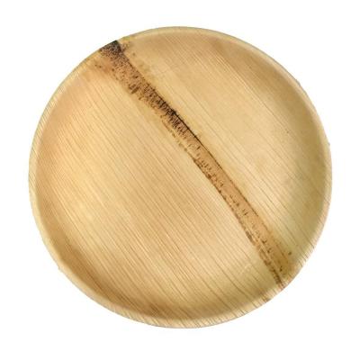 China Palm Leaf Set of Round Areca Bamboo Oval Disposable Wooden Biodegradable Eco-Friendly Compostable Biodegradable Square Bio Food Dishes for sale