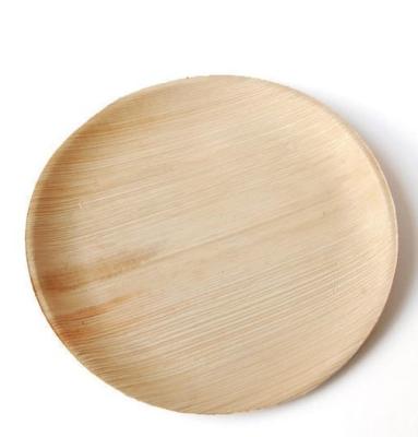 China Plam Leaf BBQs Minimalist Disposable Parties Plates Natural Biodegradable Dish For Weddings for sale