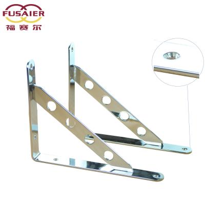 China (Other) Hot Selling Fusaier OEM Adjustable Metal Triangle Corner Bracket Custom Design Wall Mounted Shelf Bracket For Decorative for sale