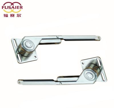 China Custom Zinc Alloy Foldable Fusaier Metal Arm Cover Hydraulic Stay Upward Hinge Sideboard Lid Stay Zinc Alloy Support for sale