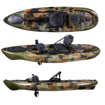 China Popular Water Sports LSF 10 Ft Pedal Drive Single Kayak Fishing Canoe Ocean Kayak for sale