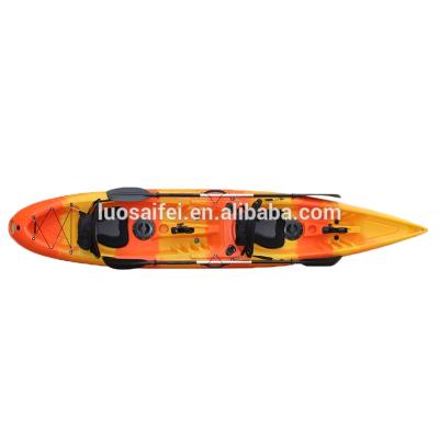 China Sit Top No 2 Person Inflatable Fishing Kayak LLDPE Lovers Kayak Boat For Sale for sale