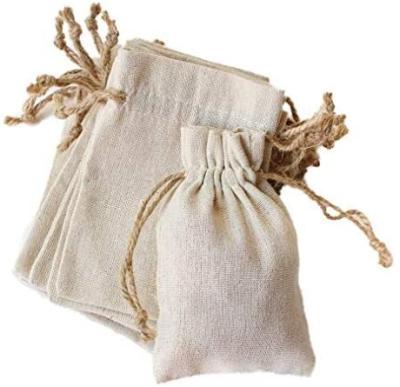 China Fashion Canvas Cotton Drawstring Bag Small Jewelery Gifts Wedding Or Party Gifts Soap And Candles Or Tea Can Be Reused for sale