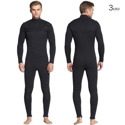 China Anti-Bacterial Diving Clothing 3mm Surf Wet Suit Roupa de Neoprene Long Sleeve Swimming Surfing Scuba Diving Suits Front Chest Zip Wetsuit for sale