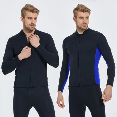 China Anti-Bacterial 2mm Male Female Steamer Wetsuit Jacket Men Women Neoprene Wetsuit Snorkeling Swimming Diving Surfing Front Zip Wetsuit for sale