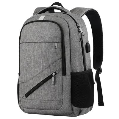 China With USB High Quality Portable 15.6inches Polyester Waterproof Backpack Boys Bag Laptop School Backpack for sale