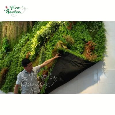 China Industrial Artificial Green Vertical Backdrop Garden Panel Wall Decoration Plants Indoor Foliage Plastic Customize for sale