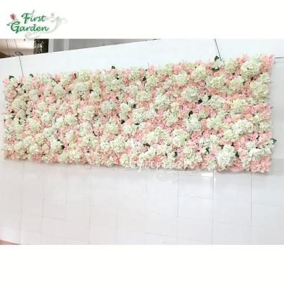 China Party White Rose Hydrangea Flower Wall Wedding Stage Hotel Restaurant Beauty Salon Beauty Salon Wedding Store Girlfriends Party for sale