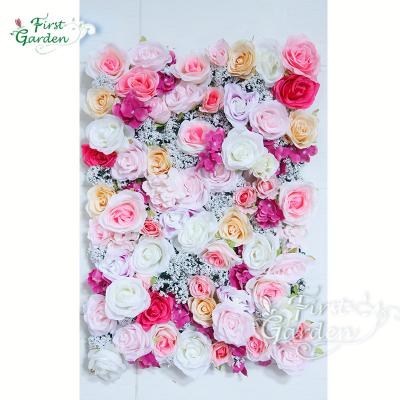 China Fashional artificial flowers 40 x60cm artificial silk flowers wedding wall ornament wall of the establishment of wedding dress shops for sale