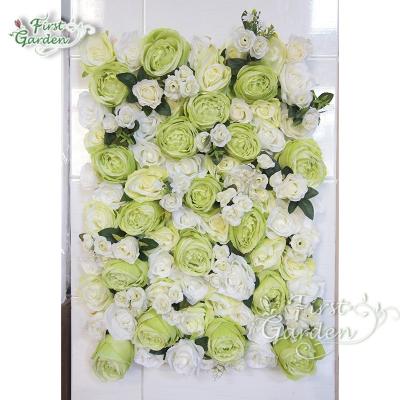 China Fashional Artificial Flowers The Artificial Simulation Watermark Wall Rainforest Plants Wall for sale