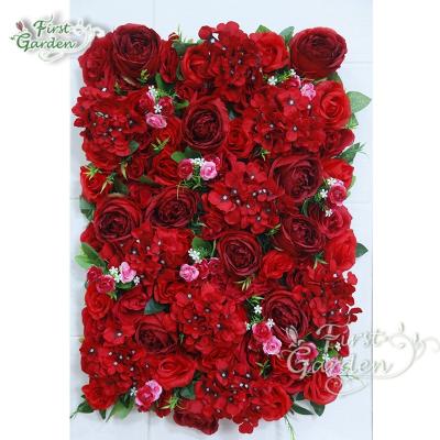 China Fashional Artificial Flowers Lace Wall Trillium Background Wall Filigree Silk Plants for sale