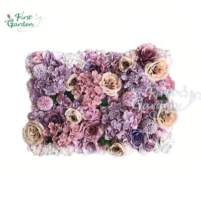 China Fashional Artificial Flower Simulation Flower Background Wall Ornament Wall Filigree Wedding Multicolor Silk Stage for sale