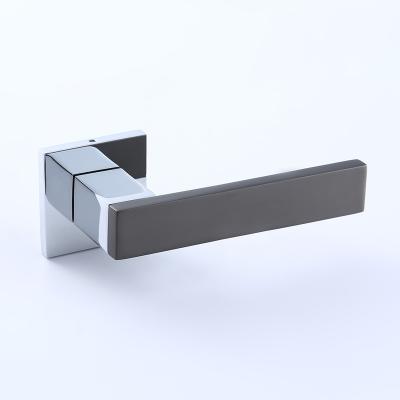 China Wholesale Modern Design Bedroom Modern Design Bathroom Door Lock Zinc Alloy Lever Handle for sale