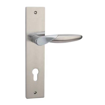 China Modern hot sale zinc alloy door handle, high quality plate door lever handle for sale