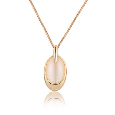 China FASHIONABLE High Level Custom Gold Plated Opal Charm Pendant Long Chain Necklace Christmas Gift For Women for sale