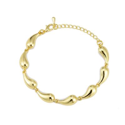 China Factory Price TRENDY CLASSIC Minalmalist Adjustable 14K Gold Plated Plated Bracelet For Party Wedding for sale