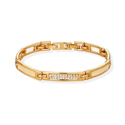 China 2022 factory price trend fashion custom designer Korean Style Rhinestone 14K gold bangle for sale