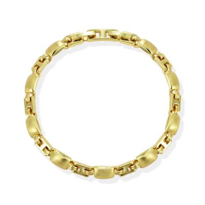 China TRENDY CLASSIC Custom European Design Personalized Simple Adjustable Gold Plated Alloy Tennis Bracelet Bangle Kit for sale