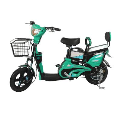 China Aluminum Electric Bike 14 Inch 350w 48v Electric Motorcycle Scooter Electric City Bicycle for sale