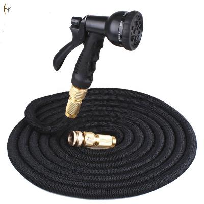 China Hot Selling Outdoor 15M Long EVA Spiral Garden Coil Hose Expandable Water Hose Adjustable With Spray Gun for sale