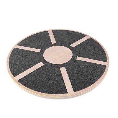 China Fitness Equipment App Stability Strength Core Fitness Yoga Exercise Core Yoga Wooden Plate Shimmy Balance Board Bamboo for sale