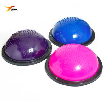 China Fitness equipment app fitness gym equipment yoga ball PVC gym exercise equipment pilates fitness cork yoga ball rubber kids for sale