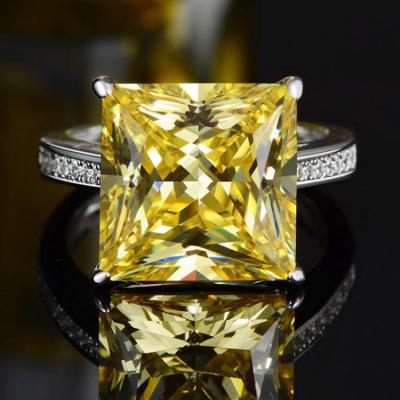 China European and American fashion temperament S925 silver ring trend European and American fashion Shi Hao brilliant diamond ring can be customized with gold filled rings for sale