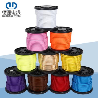 China Lamp Lighting Classic Design PVC Insulated 16 A.W.G. 300V Bare Copper A.W.G. 18 lighting sheathed braided wire for sale