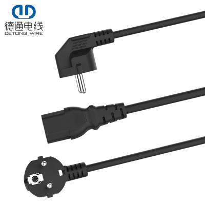 China Home Appliance/Lamp Lighting Wholesale Home Appliance Lamps Lighting PVC Insulated Copper Cable 3 Pin Eu Power Cord With Switch for sale