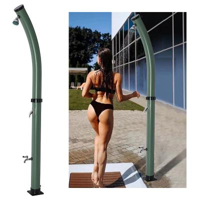 China New Army Green Convenient 20L Eco-friendly PVC CYEN Launch Hot and Cold Water Folding Outdoor Garden Pool Shower for sale