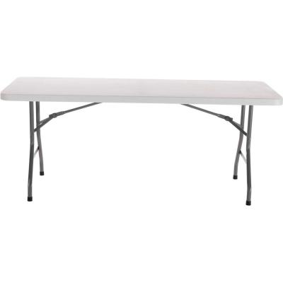 China CYEN Modern Hot Selling Easy To Install Rectangular Heavy Duty Portable Indoor Outdoor 6ft Folding Plastic Table Granite White HDPE for sale