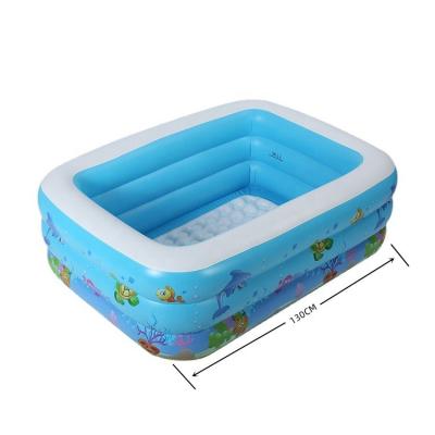 China 2022 Hot Sale 130cm Factory Price Inflatable Household Pool CYEN PVC Over Ground Easy Set Family Swimming Pool for sale