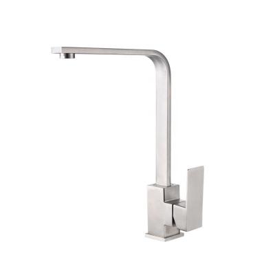 China High Quality Custom Sense Faucets CYEN Single Hole Brushed Nickel Stainless Steel Kitchen Mixer Tap for sale