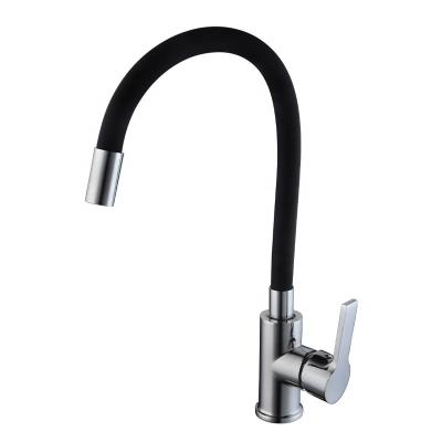 China Professional Cheap Long Sense Faucets CYEN Manufacturer Single Handle Colored Customize Flexible Hose Kitchen Faucet for sale