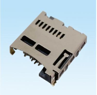 Κίνα Push T-Flash Memory Card Connector PIN=8P high 1.9mm with internal welding προς πώληση