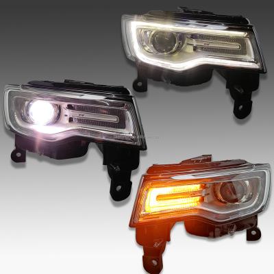 China compatible 2014-2016Grand cherokee with Jeep Grand Cherokee Xenon headlight LED headlight clear operation clear original 2016 beam disassembly daytime accessories for sale