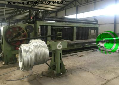 China 80*100 Automatic Gabion Box Machine PVC Coated Hexagonal Wire Mesh 3m 4m 5m Width for sale