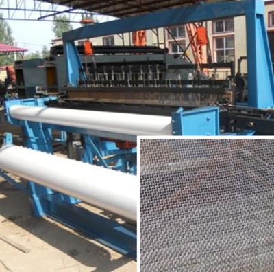 China Stainless Steel Crimped Wire Mesh Machine Full Automatically Normal Control for sale