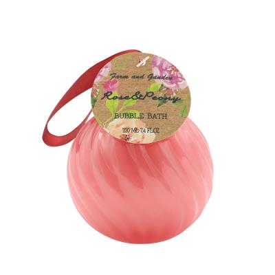 China Supplier Cleaning Wholesale Rose Perfume Foam Bubble Bath Private Label For Women for sale