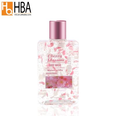 China Moisturizing Manufacturers Skin Used Light Smell Liquid Body Wash With Flower Petals for sale