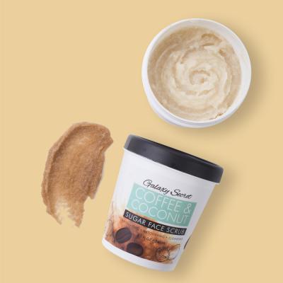 China Exfoliator OEM Private Label Natural Organic Cleansing Scrub Gel Sugar Coffee and Coconut Face Body Scrub for sale