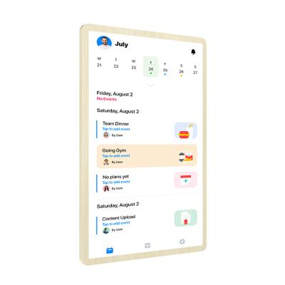 中国 ELC 新しいデザインのカレンダーチェックリストディスプレイ RK3576 アンドロイド 13 スマートタッチスクリーン カレンダー スマートカレンダーファミリー 販売のため